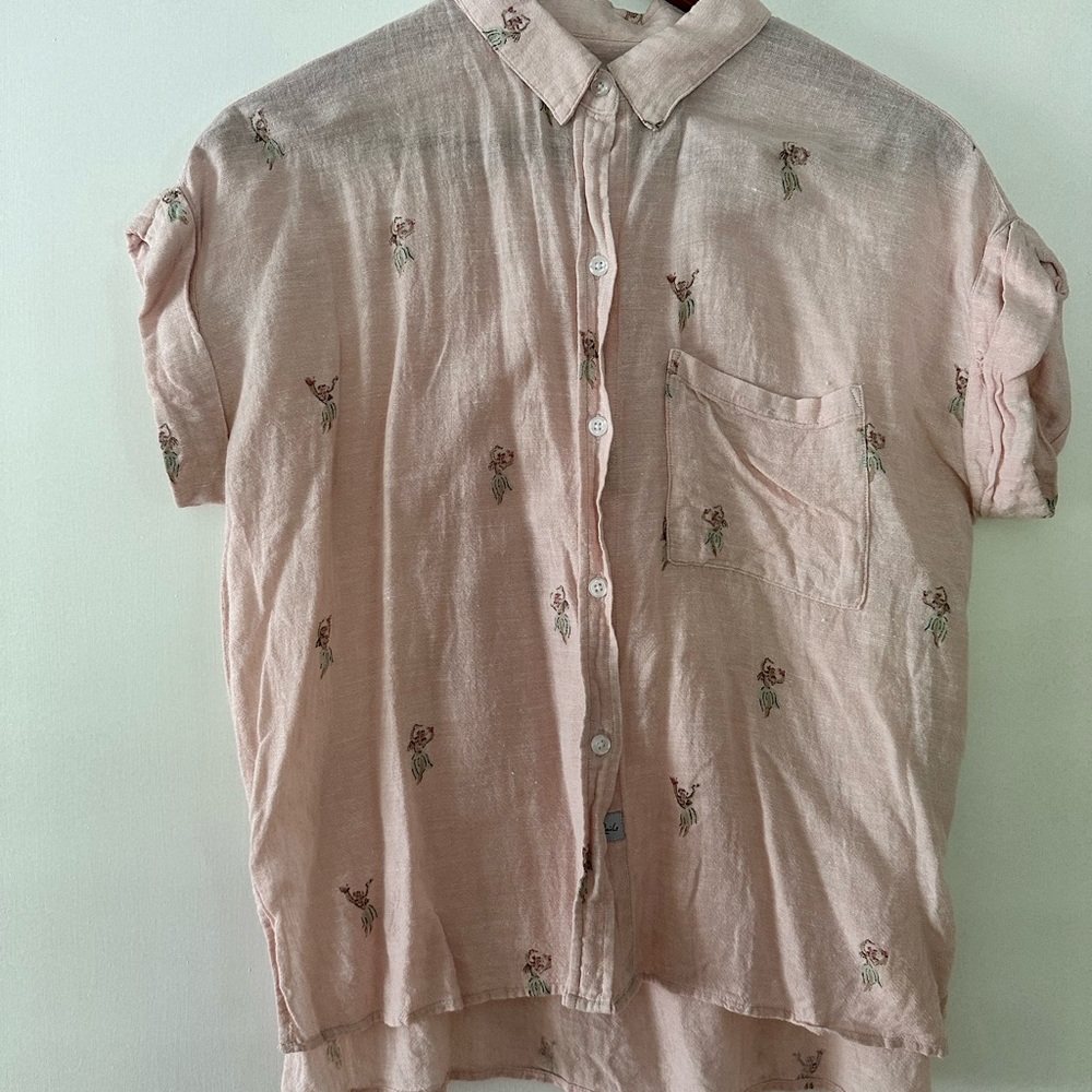 Rails Pink Casual Button Down Shirt